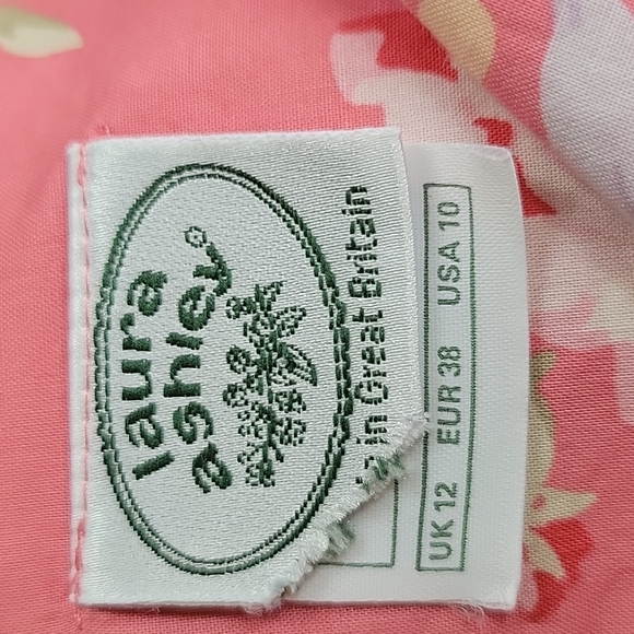 Vintage Laura Ashley Floral Print Cotton Dress - Picture 11 of 16